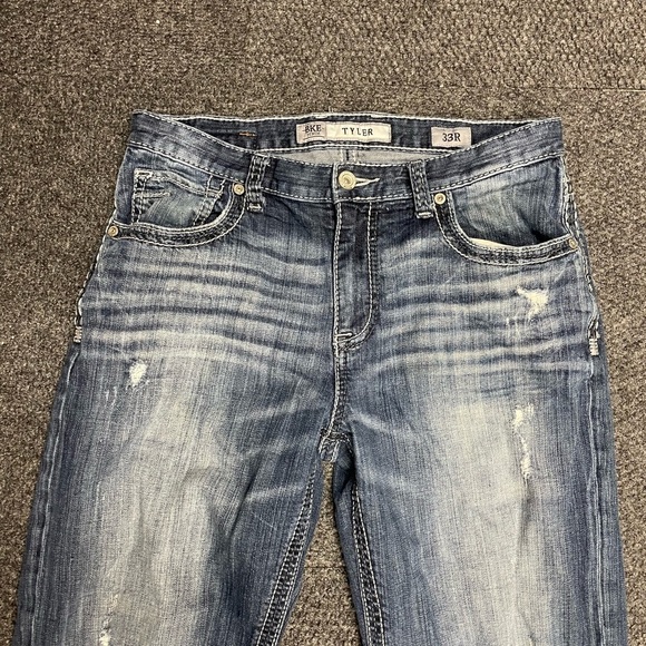 Buckle BKE Tyler Straight Leg Jeans Size 33 x 31.5 Cotton Regular - Picture 2 of 6